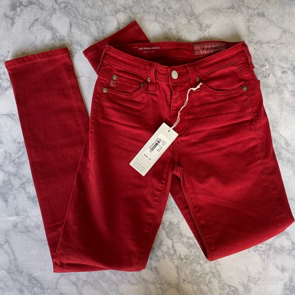 AG Jeans - The Prima Ankle in Red